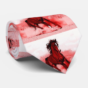 Red Brown Running Horse Artwork Slips