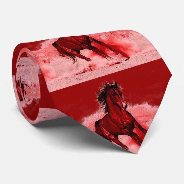 Red Brown Running Horse Slips (Rullad)