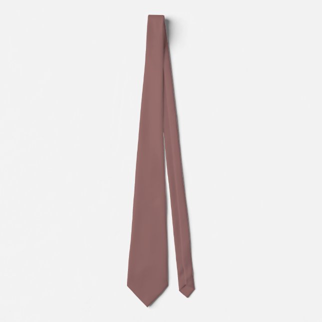Red Brown Terracotta 976A66 Färg med Namn Option Slips (Framsida)
