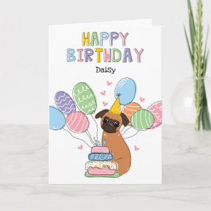 Red Brussels Griffon Hund Birthday Card Kort