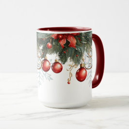 Red Bubble christmas Mugg