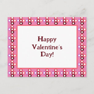 Red Bubble Mönster Vykort