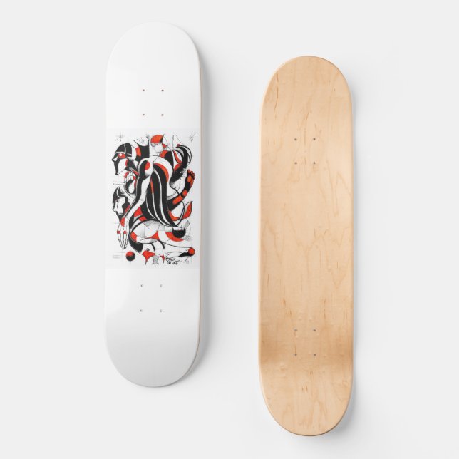 Red Buddha skateboard (Framsida)