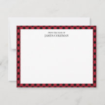 Red Buffalo Check från Elegant Namn
