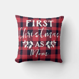 Red Buffalo Första jul som Mamma-jul Kudde