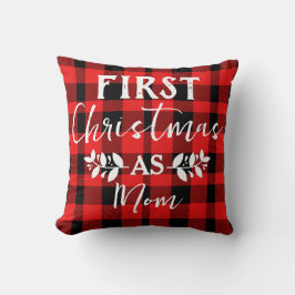 Red Buffalo Första jul som Mamma-jul Kudde