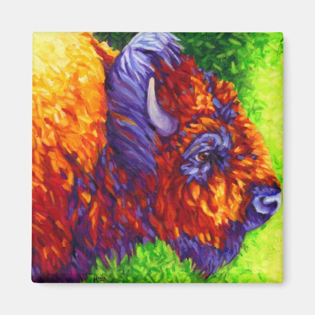 Red Buffalo Magnet (Framsidan)