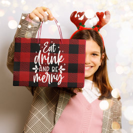 Red Buffalo Plaid “Eat, Drink & Be Merry”