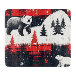 Red Buffalo Plaids Polar Bear