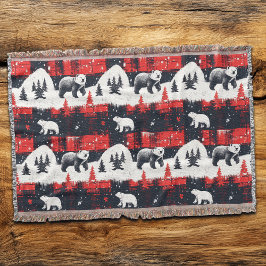 Red Buffalo Plaids Polar Bear Filt