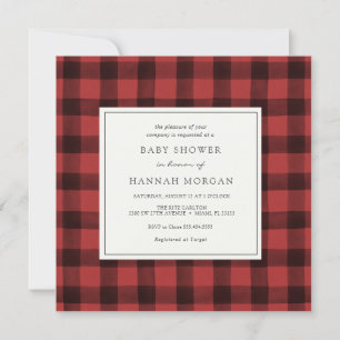 Red Buffalo Play Baby Shower-inbjudan Inbjudningar
