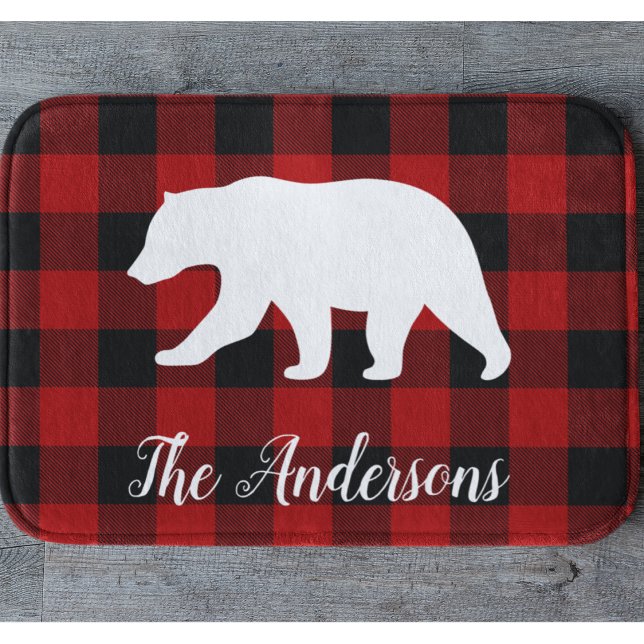 Red Buffalo Play & Bear | Namn Gift Badrumsmatta (Skapare uppladdad)