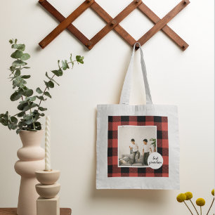 Red Buffalo Play Best Grandma Gift med foto Tygkasse