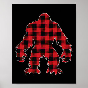 Red Buffalo Play Bigfoot Matching Family Christma Poster