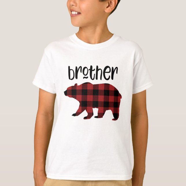 Red Buffalo Play Brother Bear Helgdag T Shirt (Framsida)