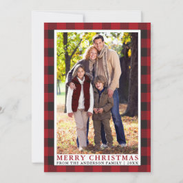 Red Buffalo Play Family Photo God jul Julkort