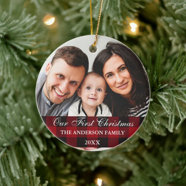 Red Buffalo Play Family Vår första jul Julgransprydnad Keramik (Träd)