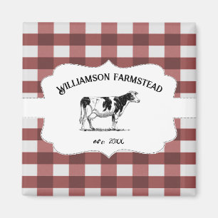 Red Buffalo Play Farm Cow Magnet