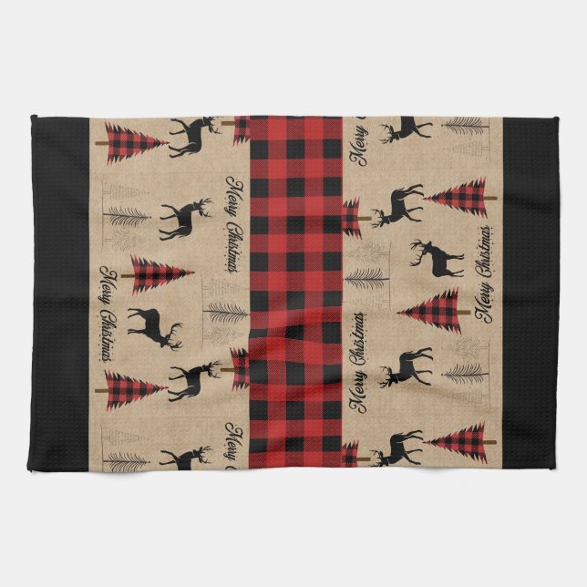 Red Buffalo Play & God jul Kitchen Towels Kökshandduk (Horisontell)