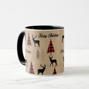 Red Buffalo Play & God jul Woodlands Mugg