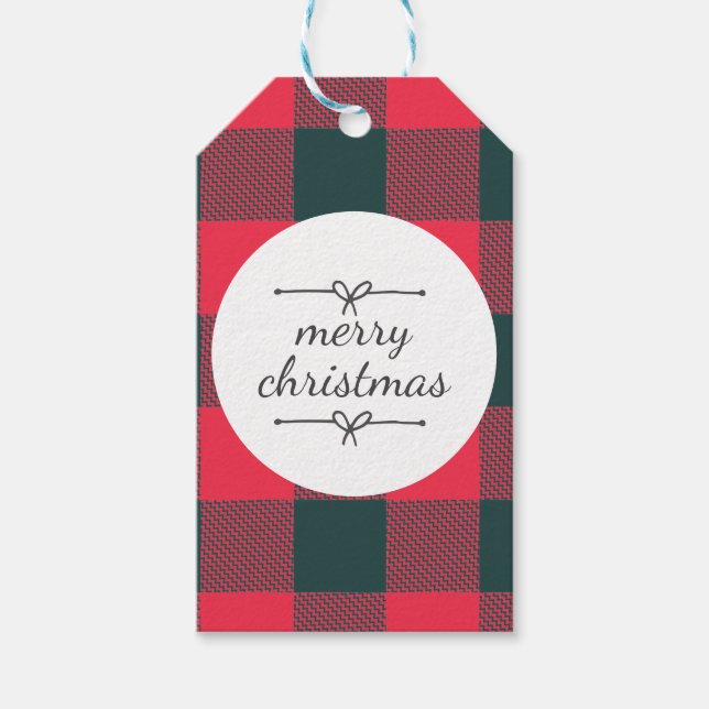 Red Buffalo Play jul Helgdagar Namn-mall Presentetikett (Framsidan)