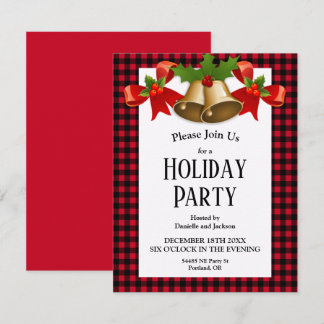 Red Buffalo Play jul Holly Klockor Inbjudningar