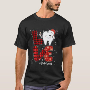 Red Buffalo Play Kärlek Dental Squad Dentist Teeth T Shirt