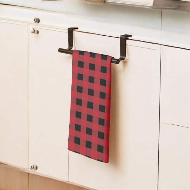 Red Buffalo Play Kitchen Towel for Helgdag Decor Kökshandduk (Skapare uppladdad)