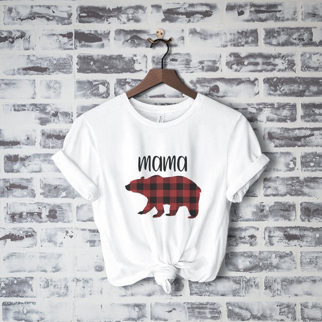 Red Buffalo Play Mamma Bear Helgdag Gift T Shirt (Skapare uppladdad)