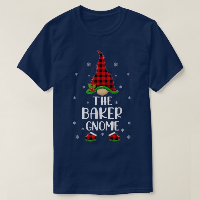 Red Buffalo Play matchar Baker Gnome Christm T Shirt (Design framsida)