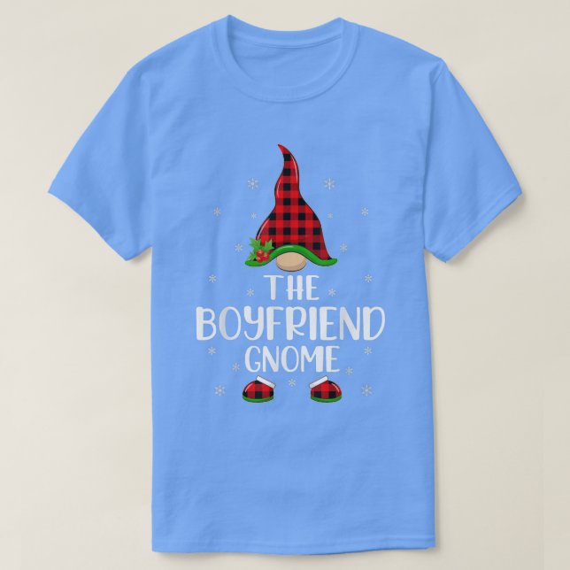 Red Buffalo Play Matching Boyvän Gnome Christm T Shirt (Design framsida)