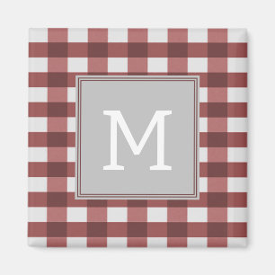 Red Buffalo Play Monogram Magnet