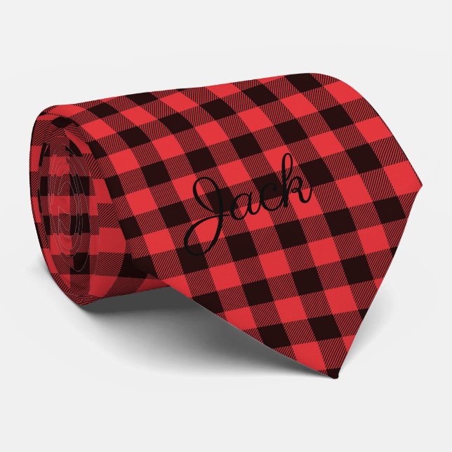 Red Buffalo Play Monogrammed Neck Tie Slips (Rullad)