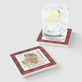 Red Buffalo Play & Personal Namn och Photo Stenunderlägg