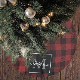 Red Buffalo Play | Personlig initial | Gått Julgransmatta Borstad Polyester