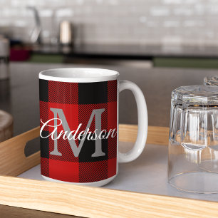 Red Buffalo Play Personlig initial Gått Kaffemugg