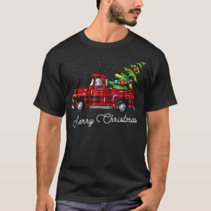 Red Buffalo Play Pickupare Lastbil med Träd Merry T Shirt
