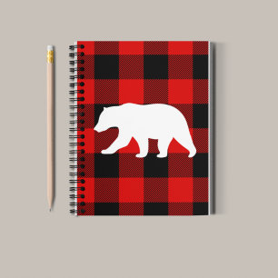 Red Buffalo Play & White Bear Anteckningsbok