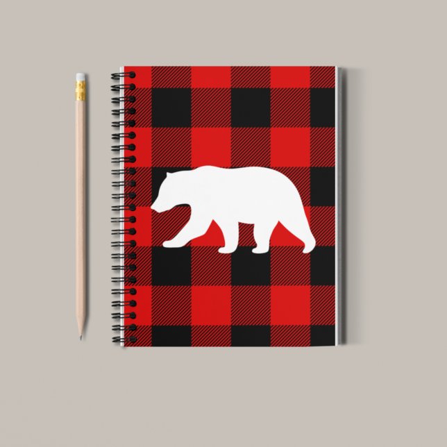 Red Buffalo Play & White Bear Anteckningsbok (Skapare uppladdad)