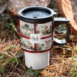 Red Buffalo-stift och kollage-foto med början Resemugg