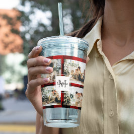 Red Buffalo-stift och kollage-foto med början Take Away Mugg