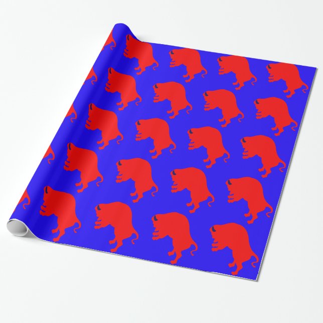 Red Bull Blue Wrapping Papper Presentpapper (Utrullad)