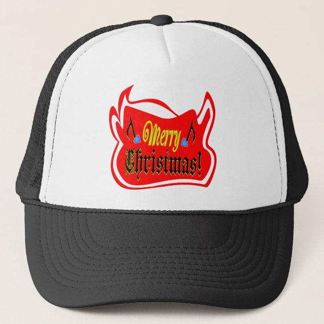 ♫♥Red Bull jul snygg Trucker mössa♥♪ Truckerkeps (Framsida)