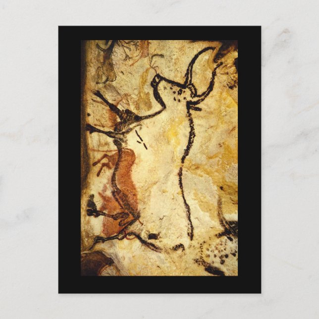 Red Bull', Lascaux, Dordogne_Art of Antiquity Vykort (Framsida)