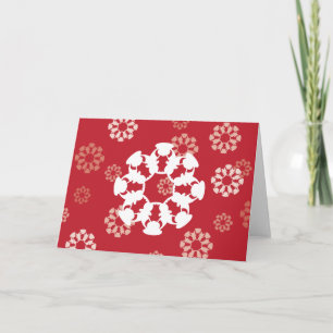 Red Bull snowflake-design-hälsningskort Helgkort
