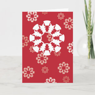 Red Bull snowflake-design-hälsningskort Helgkort