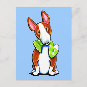 Red Bull Terrier Lets Play Vykort