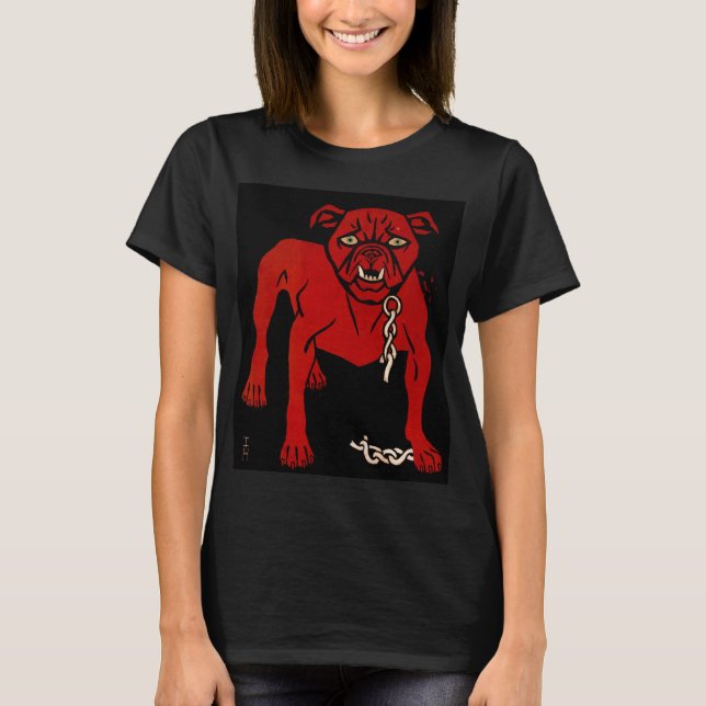 Red Bulldog  T Shirt (Framsida)