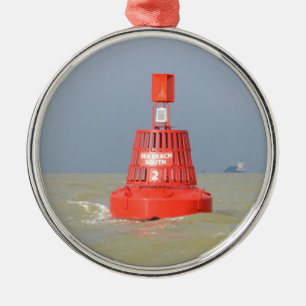 Red Buoy Sea Reach South Julgransprydnad Metall