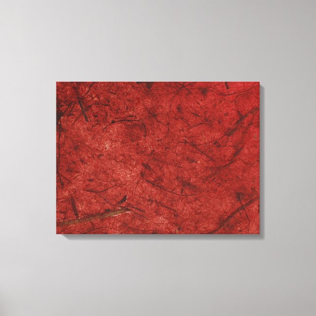 Red Burgundy Banana Papper Wrapped Canvas Skriv ut (Framsida)